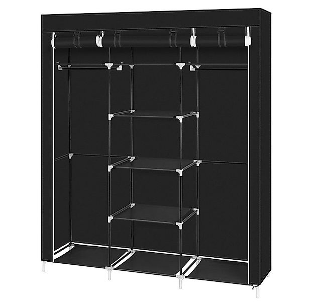 VINGLI Stoffschrank Kleiderschrank, 150 x 45 x 175 cm, Faltschrank, Stoffsc günstig online kaufen