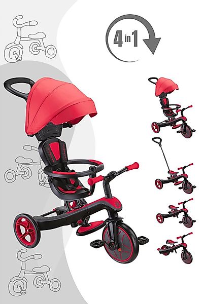 Globber Laufrad Trike Explorer 4-in-1 Dreirad günstig online kaufen