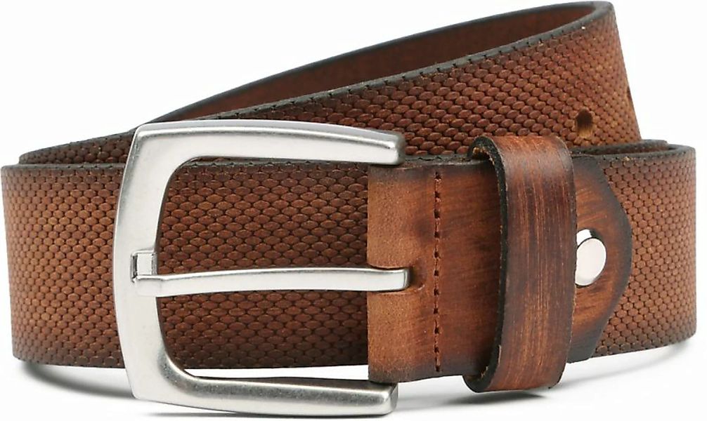 Suitable Ledergürtel Leder Cognac Braun - Größe 95 günstig online kaufen