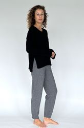 Zuckerwatte Rundhalspullover schöne Rippstrickdetails, aus wertiger günstig online kaufen