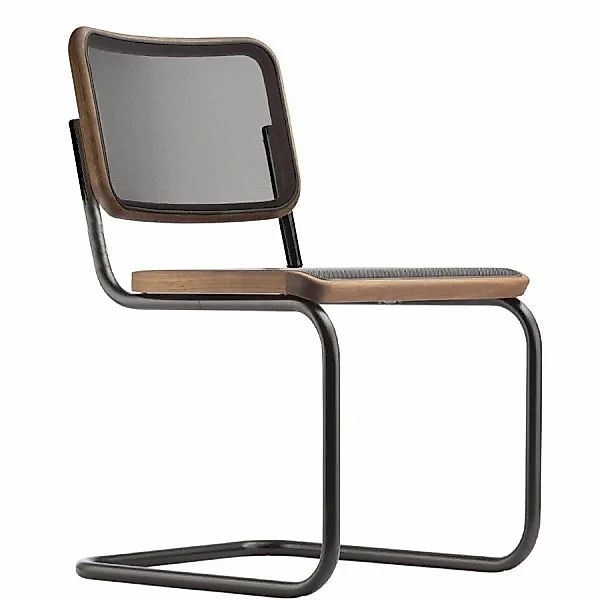 THONET S 32 N | Pure Materials Nussbaum | Netzbespannung | Stahlrohr-Freisc günstig online kaufen