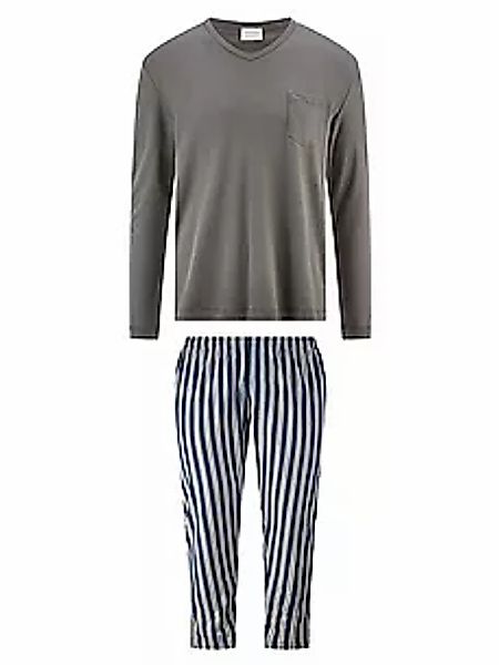 Langer Schlafanzug Mey Night grün günstig online kaufen
