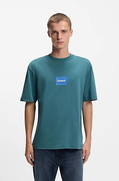 HUGO Blue T-Shirt Regular Fit, Kurzarm, Hugo-Print günstig online kaufen