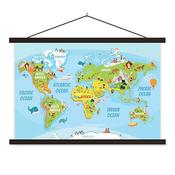 MuchoWow Poster Weltkarte - Kinder - günstig online kaufen