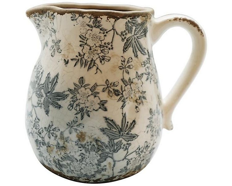 finehomegarden Dekovase Vase mit Griff Krug H15cm+20cm Tischvase Keramik Bl günstig online kaufen