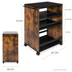 bomoe Regalwagen Bengt, Rollwagen 50x79x38 cm günstig online kaufen