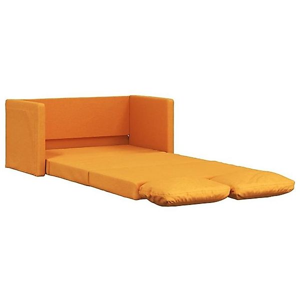 vidaXL Sofa Bodensofa mit Schlaffunktion Dunkelgelb 112x174x55 cm Stoff günstig online kaufen