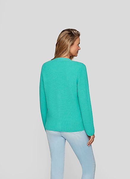 Rabe Strickjacke mit V-Ausschnitt und Knopfleiste günstig online kaufen