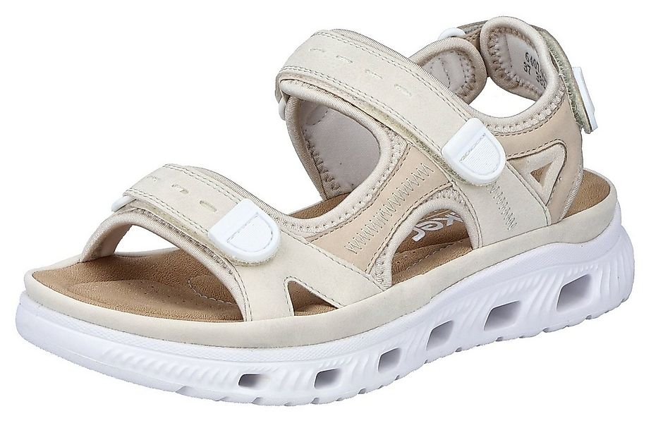 RIEKER Sport Sandale, Sommerschuh, Sandalette, Plateauabsatz, mit Klettriem günstig online kaufen
