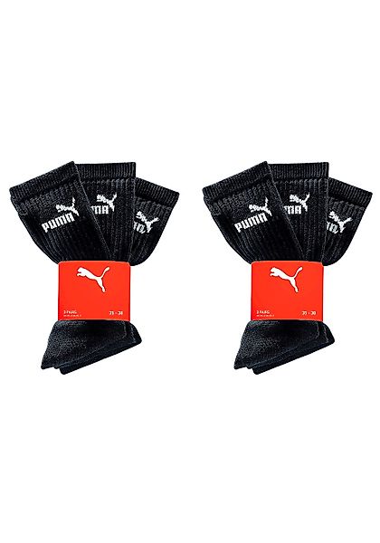 PUMA Sportsocken, (6 Paar), mit klassischer Rippe günstig online kaufen
