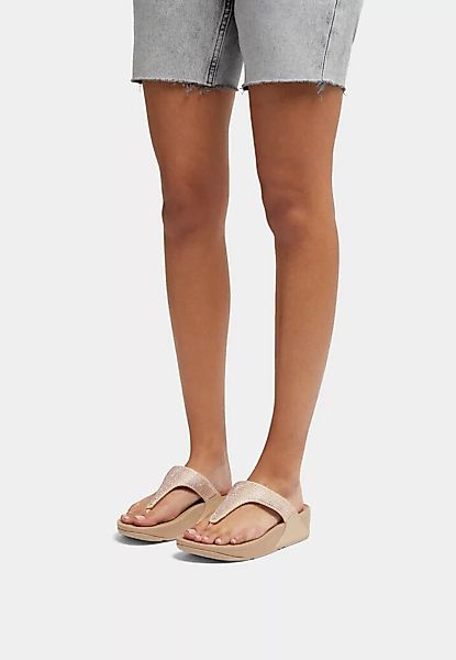 Fitflop Dianette "LULU CRYSTAL EMBELLISHED TOE-POST SANDALS - HOTFIX", Keil günstig online kaufen