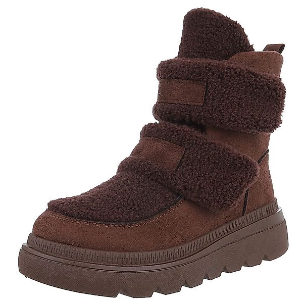 Ital-Design Sportliche Stiefelette mit Klettverschluss für günstig online kaufen