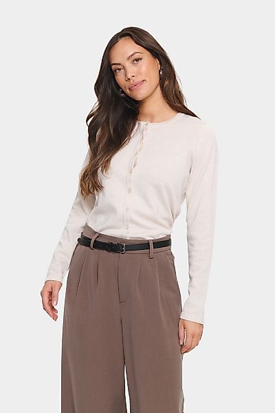 Saint Tropez Strickjacke "A8661, MilaSZ R-Neck Cardigan" Viskose Feinstrick günstig online kaufen