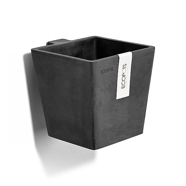 ECOPOTS Blumentopf Manhattan Wall 15 Dunkelgrau, günstig online kaufen