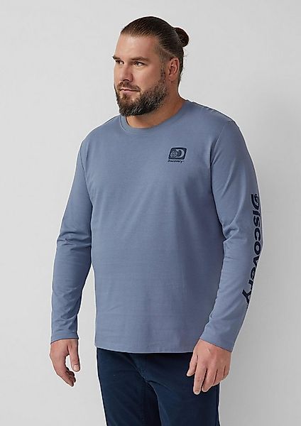 s.Oliver Langarmshirt T-Shirt Longsleeve aus Baumwolle mit Discovery Channe günstig online kaufen
