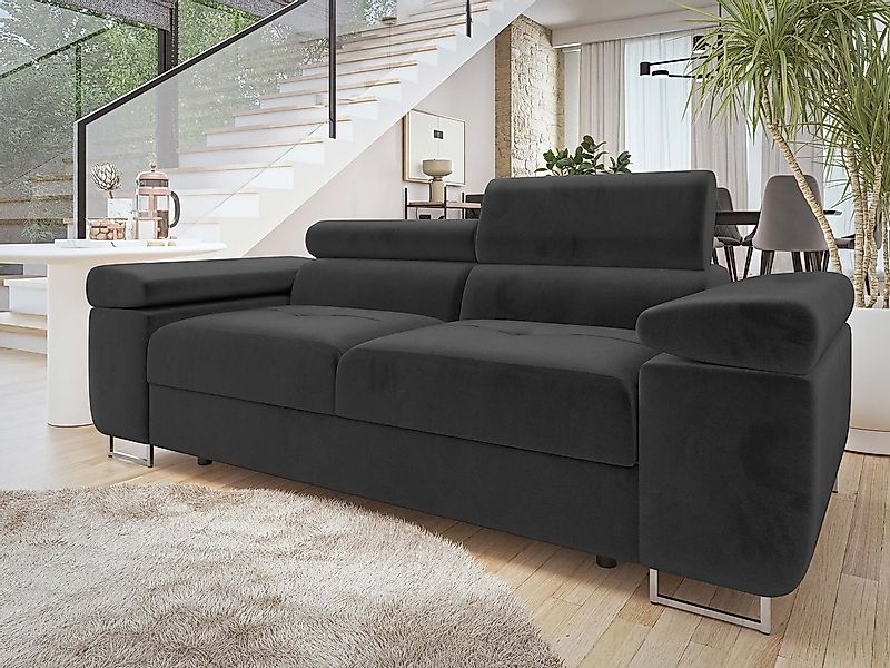 MIRJAN24 Sofa Torezio 2, Einstellbare Kopfstützen, 198x102x70-90 cm günstig online kaufen