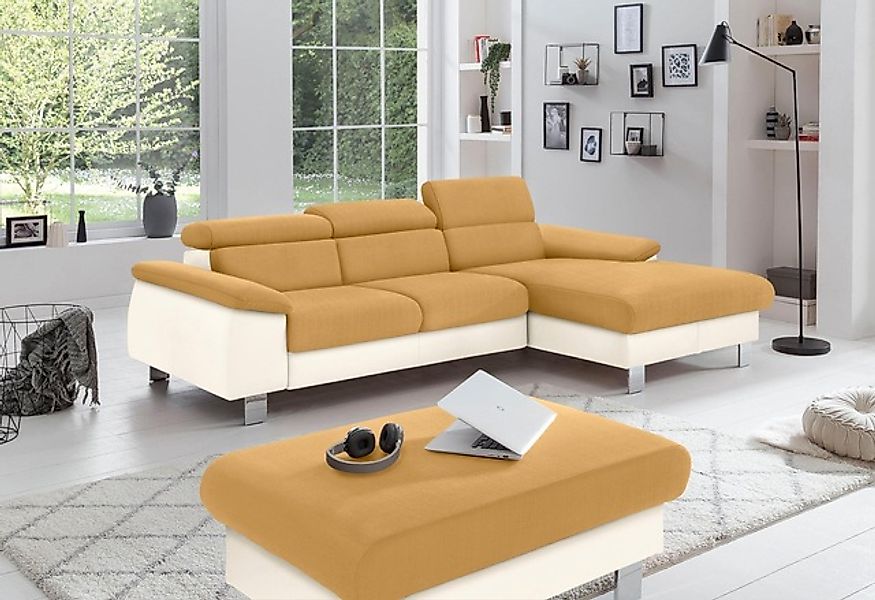 COTTA Polstergarnitur »Komaris L-Form, B: 242 bzw. 100 cm (Set: Ecksofa & H günstig online kaufen