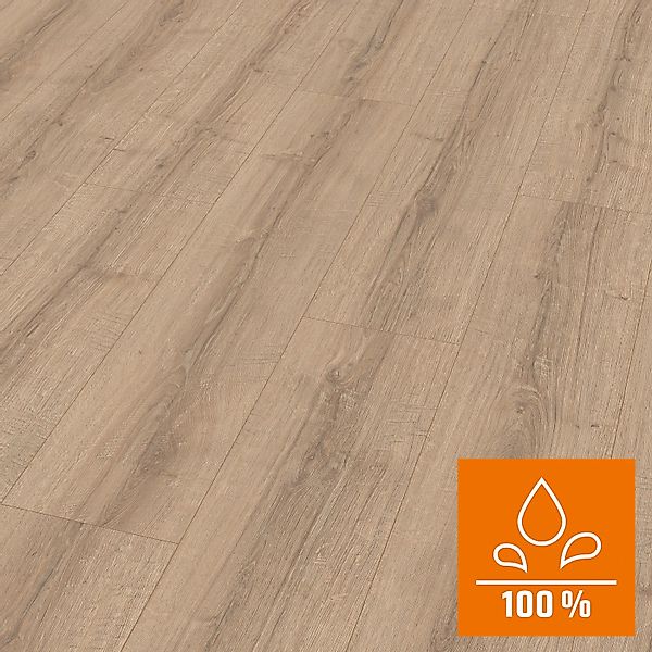 Egger AquaClick it Laminat 8 mm Wasserfest Eiche Sherman Braun günstig online kaufen