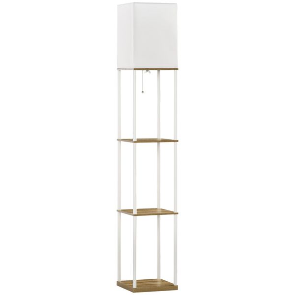 HOMCOM Stehlampe Stehlampe Wohnzimmer mit 3 günstig online kaufen