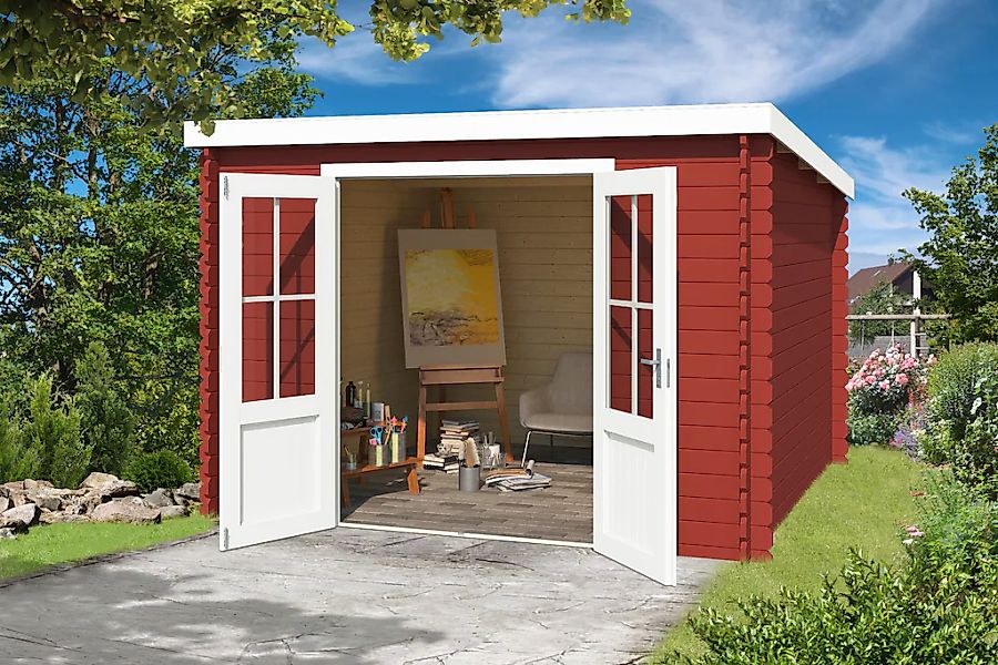 LASITA MAJA Gartenhaus "Atlanta", Blochbohlenhaus 28mm, Fundamentmass 2920x günstig online kaufen