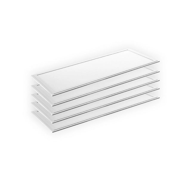 ENOVALITE 5er Pack LED-Panel 120x30 36W 3600lm Neutralweiß Deckenleuchte Fl günstig online kaufen