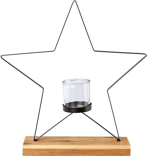 Creativ deco Windlicht Weihnachtsdeko (1 St), günstig online kaufen