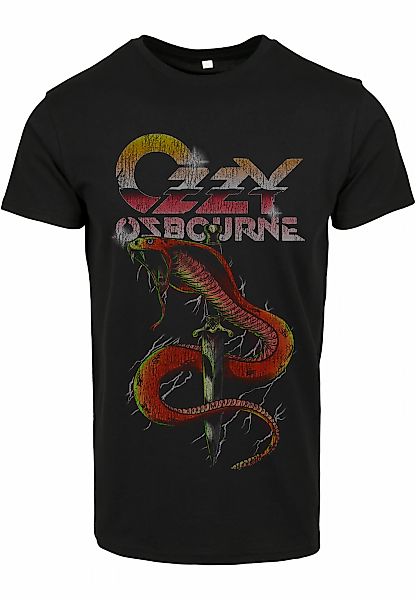 Merchcode Kurzarmshirt "Merchcode Herren Ozzy Osbourne Vintage Snake Tee", günstig online kaufen