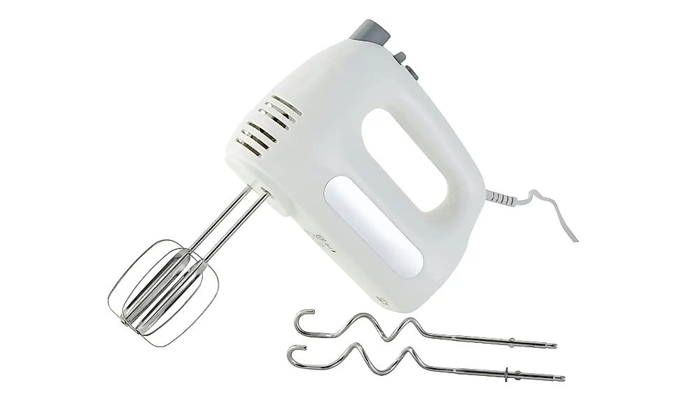 KHG Handmixer  HM-301 WG ¦ weiß ¦ Kunststoff,Edelstahl,Metall ¦ Maße (cm): günstig online kaufen