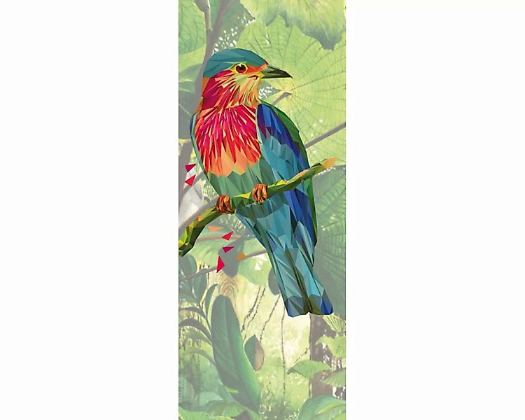 Dekopanel "Paradiesvogel 7" 1,00x2,50 m / Glattvlies Perlmutt günstig online kaufen