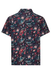 KingKerosin Kurzarmhemd Rockabilly Devil mit Allover-Artwork-Print günstig online kaufen