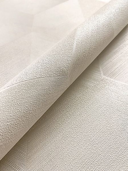 Newroom Vliestapete, Weiß Tapete Modern 3D-Optik günstig online kaufen