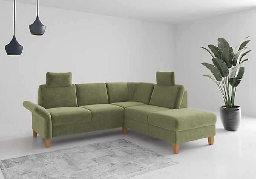 Home affaire Ecksofa "Rochelle, L-Form", wahlweise mit Armteilverstellung, günstig online kaufen