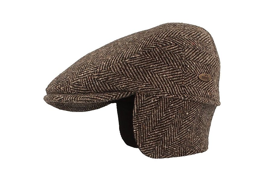Fiebig Schiebermütze im Fischgrätmuster mit Ohrenschutz günstig online kaufen