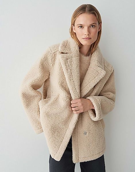 OPUS Winterjacke HENOLA in Lammfell Optik überschnittene Schulter mit Langa günstig online kaufen