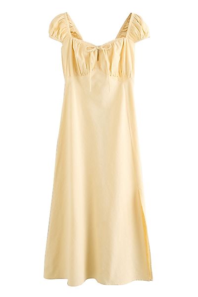 Next Midikleid Midikleid mit Puffärmeln aus günstig online kaufen