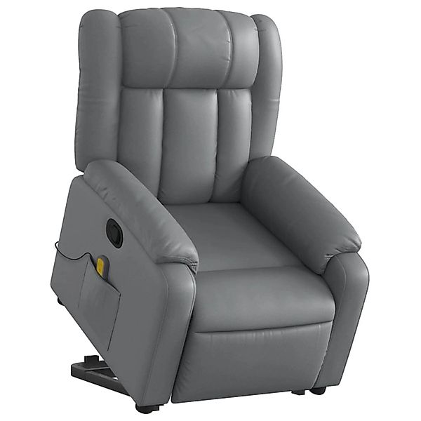 vidaXL Sessel Massagesessel mit Aufstehhilfe Grau günstig online kaufen