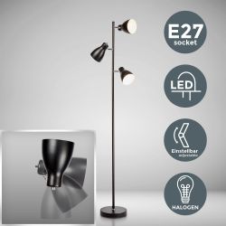 B.K.Licht Stehlampe, ohne Leuchtmittel, Stehleuchte, Metall, günstig online kaufen