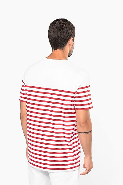 Kariban Rundhalsshirt T-Shirt im Marine-Stil mit günstig online kaufen
