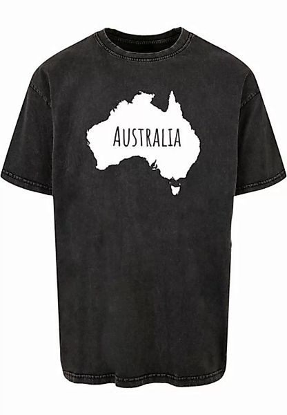 Merchcode T-Shirt Merchcode Herren Australia X Acid Washed Heavy Oversize T günstig online kaufen