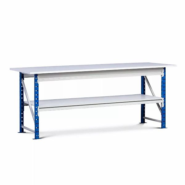 PROREGAL Werkbank Maximus HxBxT 83 x 120 x 80 cm Traglast 280 kg 2 Ebene Li günstig online kaufen