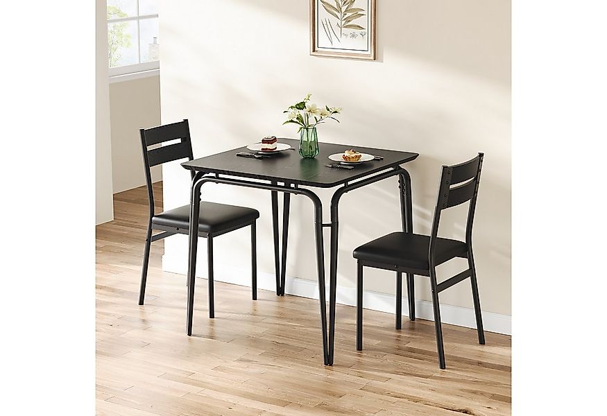 GarveeMore Essgruppe Ktichen Tisch mit 2 Stühlen für Küche & Esszimmer, Kom günstig online kaufen