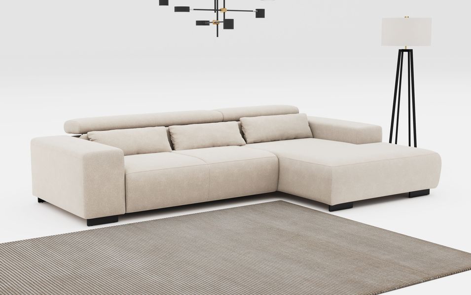 COTTA Ecksofa Side L-Form, mit Kopfteilverstellung günstig online kaufen