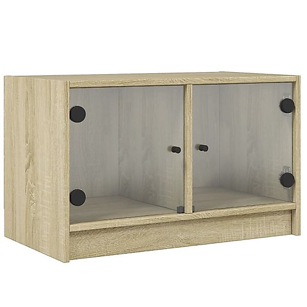 vidaXL TV-Schrank TV-Schrank mit Glastüren Sonoma-Eiche günstig online kaufen