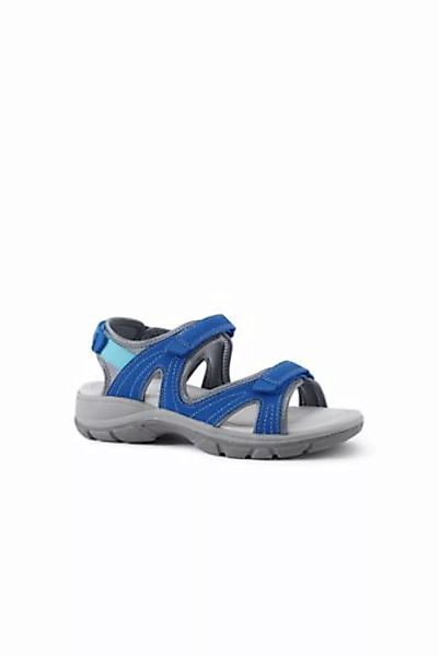 Allwetter-Sandalen, Damen, Größe: 41.5 Weit, Blau, Polyester, by Lands' End günstig online kaufen