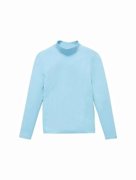 TOM TAILOR T-Shirt Langarmshirt mit Stehkragen günstig online kaufen