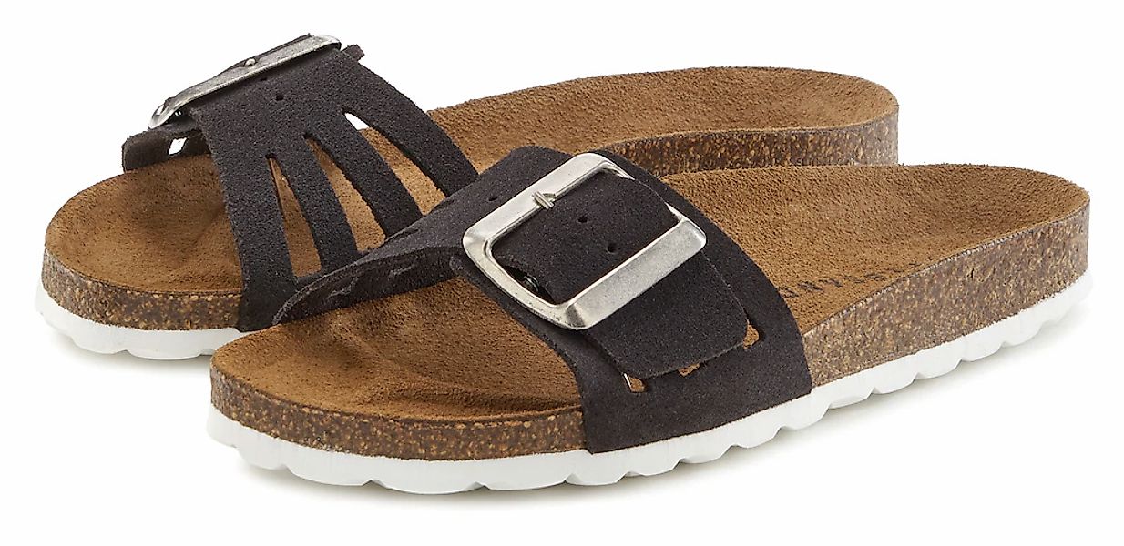 Elbsand Pantolette "Sandale, Mule, offener Schuh, Sommerschuh, Lederpantole günstig online kaufen