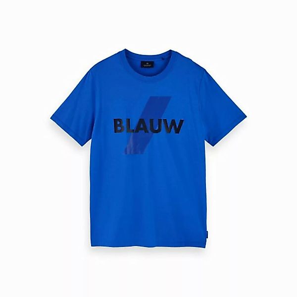 Scotch & Soda T-Shirt Scotch & Soda Herren T-Shirt Basic Blauw Tee 156809 günstig online kaufen