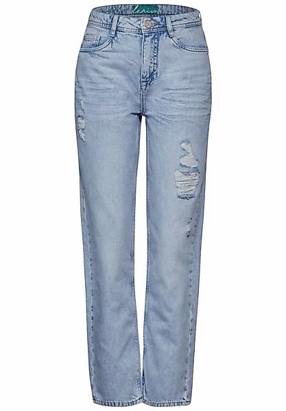 STREET ONE Straight-Jeans mit Löcher-Used-Look günstig online kaufen