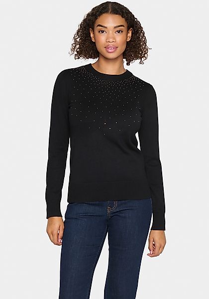 Saint Tropez Rundhalspullover CherriSZ mit kleinen günstig online kaufen