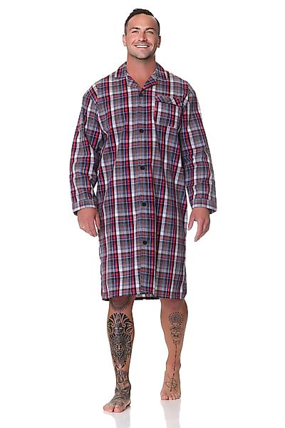 Normann Pyjama Normann Herren langarm Nachthemd günstig online kaufen